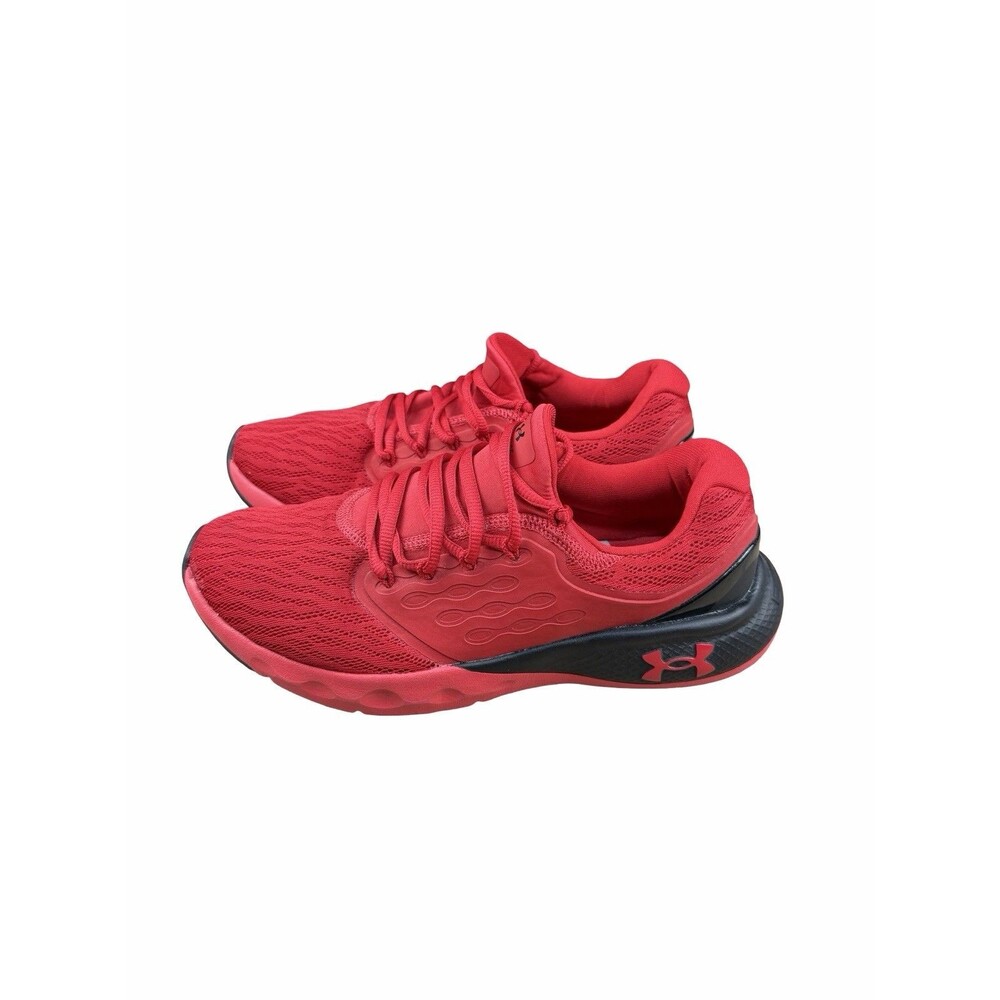Under Armour Charged Vantage Red Running Shoes Mens Size 8.5 Athletic Sneakers